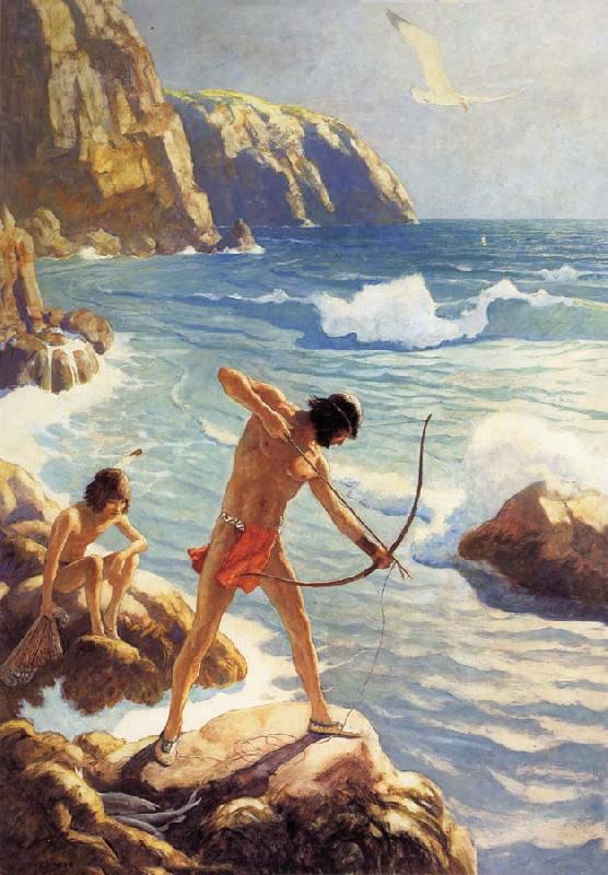 NC Wyeth The First Maine Fisherman